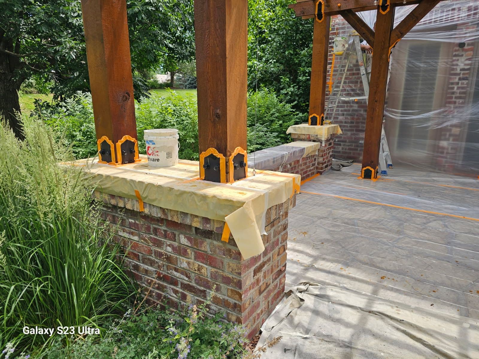 Pergola Refinishing with MESSMER UV PLUS Stain