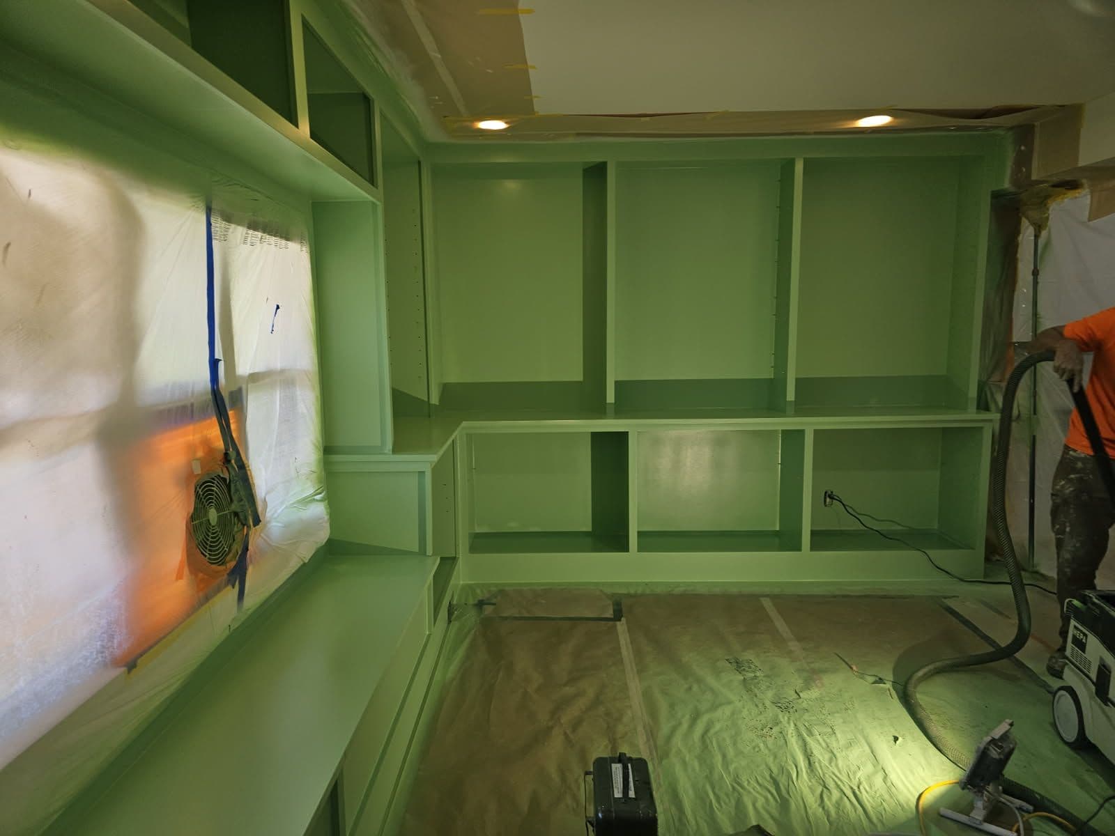 Project Vivid Green Bookshelf Paint Transformation Inspires image